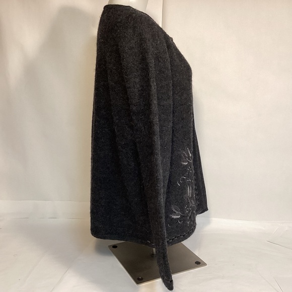 Vintage Linea by Louis Dell’Oloie Wool open Cardigan Sweater size large - Picture 4 of 9